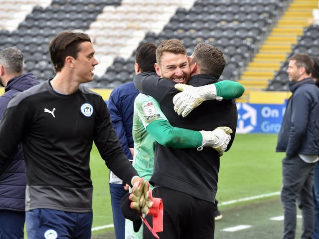 The celebrations at full-time