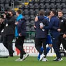 The Latics celebrations at the full-time whistle