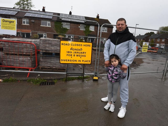 Westminster Drive residents Paulis Susters and daughter Klaudia, four