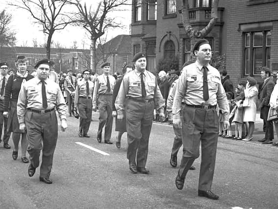 St George's Day parades in Wigan in 1969