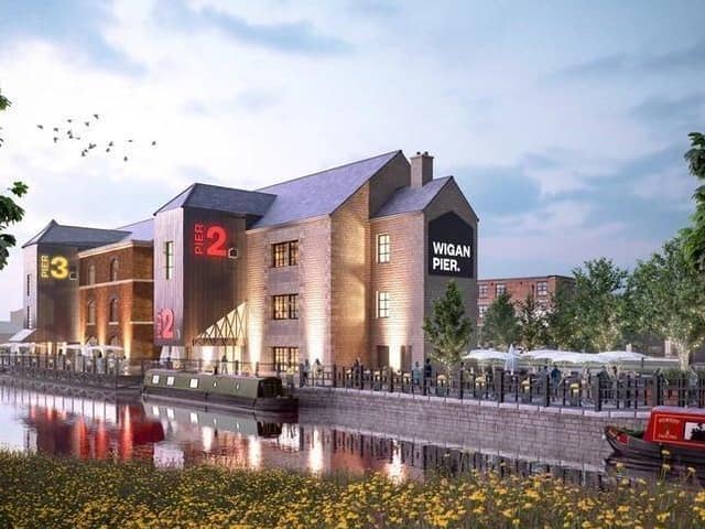 The redeveloped Wigan Pier has had its big launch delayed
