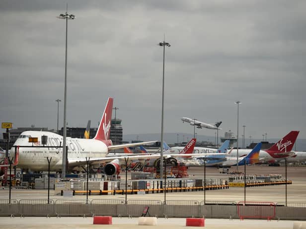 Manchester Airport - Photo by OLI SCARFF/AFP via Getty Images