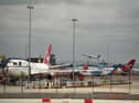 Manchester Airport - Photo by OLI SCARFF/AFP via Getty Images