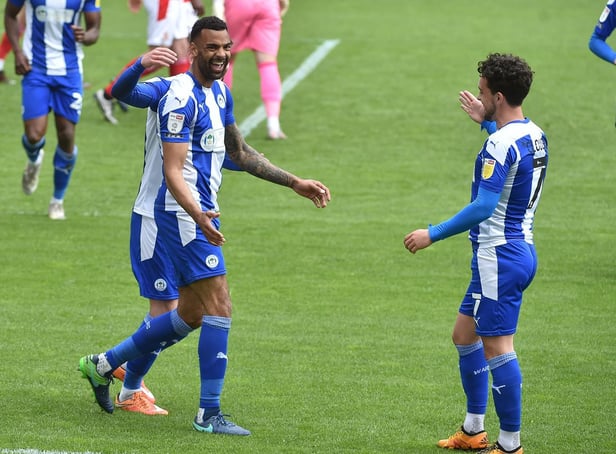 Curtis Tilt celebrates opening the scoring