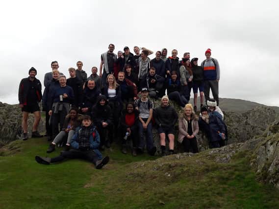 Young people from the foyers on a trip to the Lake District