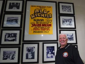 Steve Whittle with the Northern Soul memorabilia at the Grand Arcade