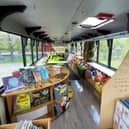 St Stephen's School turned their bus into a reading room