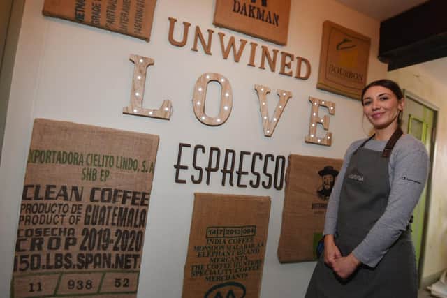 Stephanie Fish, a team member at unWINEd coffee shop and wine bar