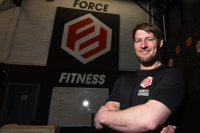 Terry Bridge in his more familiar role - at his Force Fitness gym in Wigan