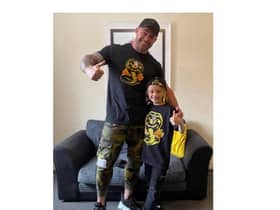 Matt Banks with his son Jordan