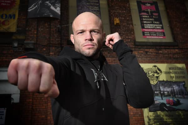 Mike Grundy outside his Wigan gym