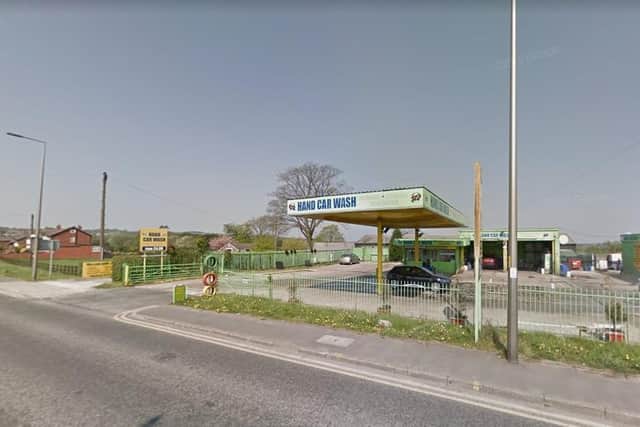 Former car wash site in Orrell is to be turned into a housing development. Image: Google