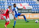 Curtis Tilt in action against Swindon