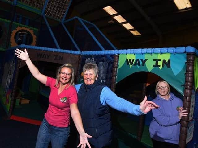 Owner Bev Collier-Nelson, mum Lin Collier and Kathleen Ackers at Little Buddies play centre and cafe