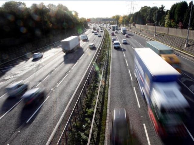 Two lanes of the M6 were closed