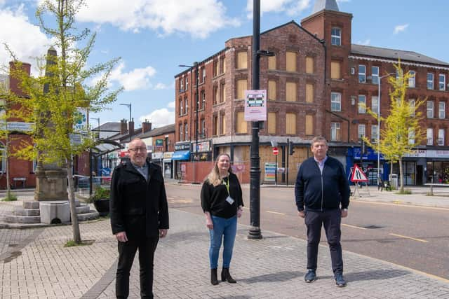 Representatives from Driven, The Pelican Centre and Wigan Council in Tyldesley