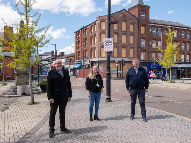 Representatives from Driven, The Pelican Centre and Wigan Council in Tyldesley