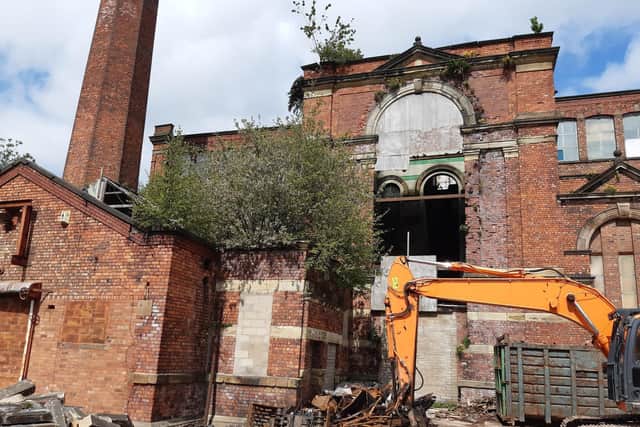 Parts of the mills site have become dangerously unstable