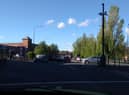 The scene of the crash at the junction of Crompton Street and River Way