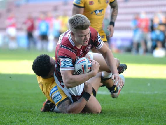 Morgan Smithies in action against Castleford