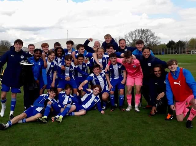 The all-conquering Latics Under-18 side