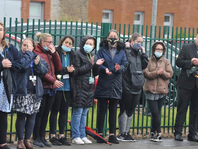 Staff at Westfield Community School pay tribute to site manager Tony Ward