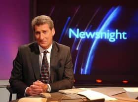 Jeremy Paxman on the Newsnight set in June 2002 (Picture: Jeff Overs/PA Wire)