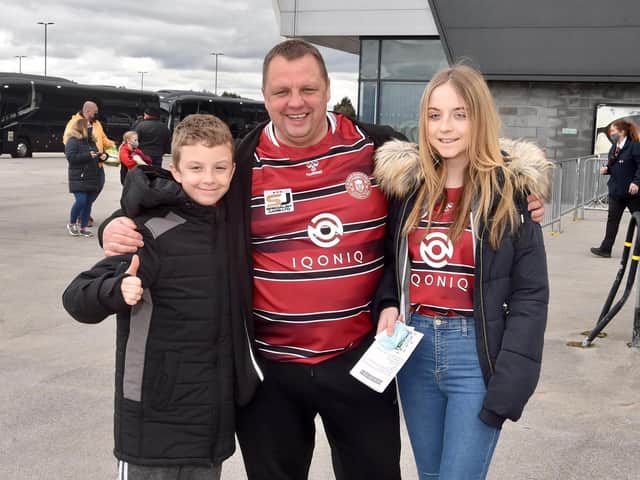 Fans at the AJ Bell Stadium