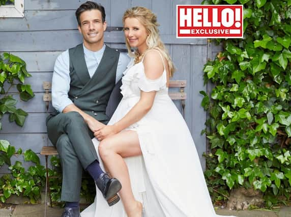 Carley Stenson and Danny Mac on the front cover of Hello