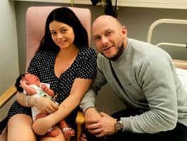 Stacey Gee with partner Danny and son Isaac