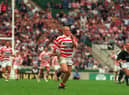 Craig Murdock goes over for a stunning try at Twickenham