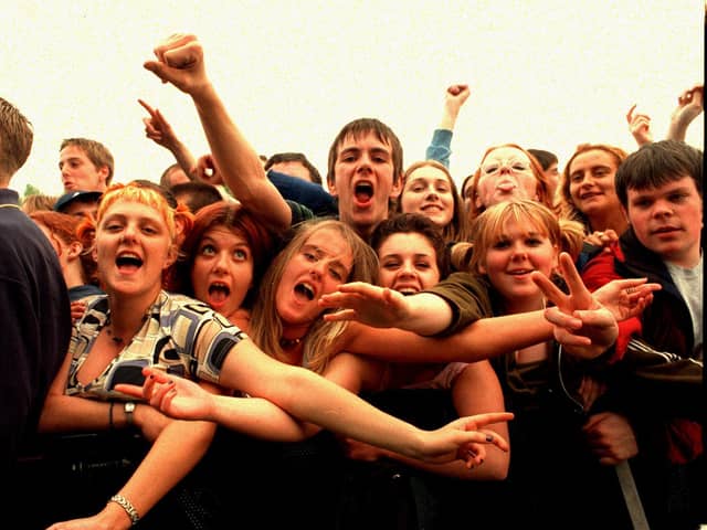 Fans at the front