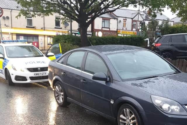 The car which was seized (Image: GMP)