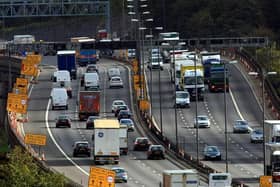 Motorway roadworks are planned for this weekend