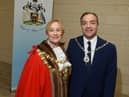 New Mayor Coun Yvonne Klieve with consort husband Mark