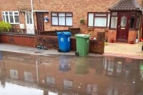 Sewage in Sycamore Avenue, Hindley Green