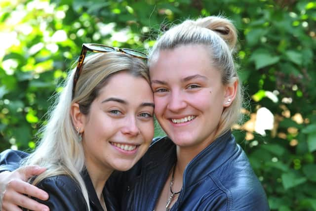 Caitlin McNeil (right) and Millie Tomlinson - their romance grew from friendship
(Photo: Michelle Adamson)