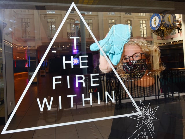 Final preparations were made as The Fire Within opens to the public for the first time this year.