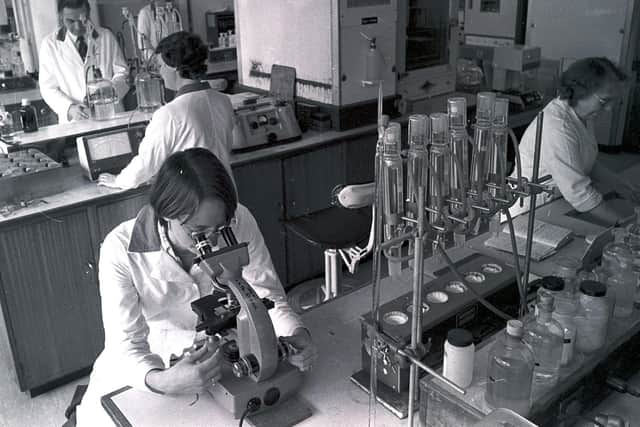 Scientists at work in the Heinz laboratories