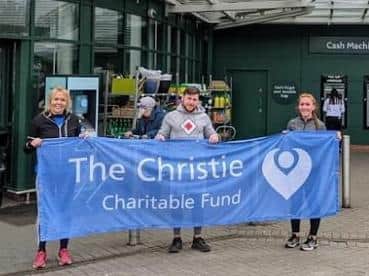 The Christie Charitable Fund receiving support from Morrisons Leigh store