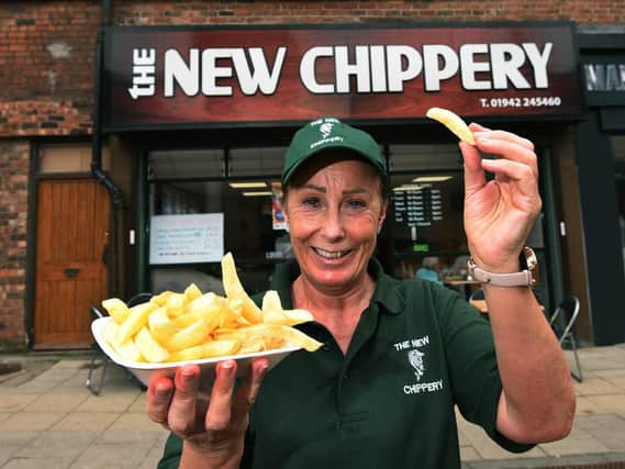 Ruth Ratcliffe from The New Chippery in Wigan town centre