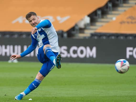 Lee Evans playing for Latics