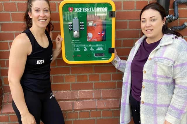 Jess Holt (left), who owns The Studio gym with Shana Selby, manager of the Little Owls nursery