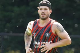 Oliver Gildart training at Wigan's Robin Park base this week