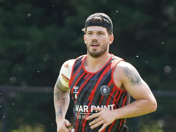 Oliver Gildart training at Wigan's Robin Park base this week