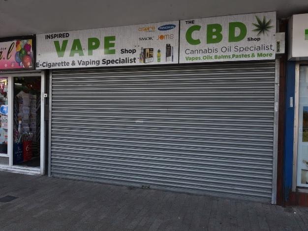 The vacant shop where there are plans for the private hire business