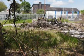 A general view of land off Manchester Road where homes are planned