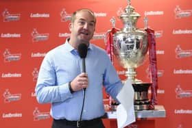 Dave Woods on duty with the BBC. Picture: SWPix
