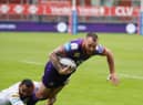 Jake Bibby in recent action against Catalans
