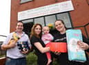 Coun Steve Jones with partner Courtney Bampton, daughter 11-month-old Lilly and sister Becky Jones